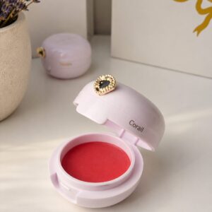 Baume satiné en pot - Corail - Soin à lèvres teinté