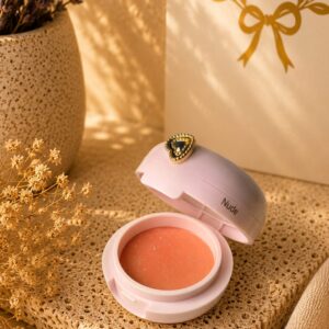 Baume satiné en pot - Nude scintillant - Soin à lèvres teinté