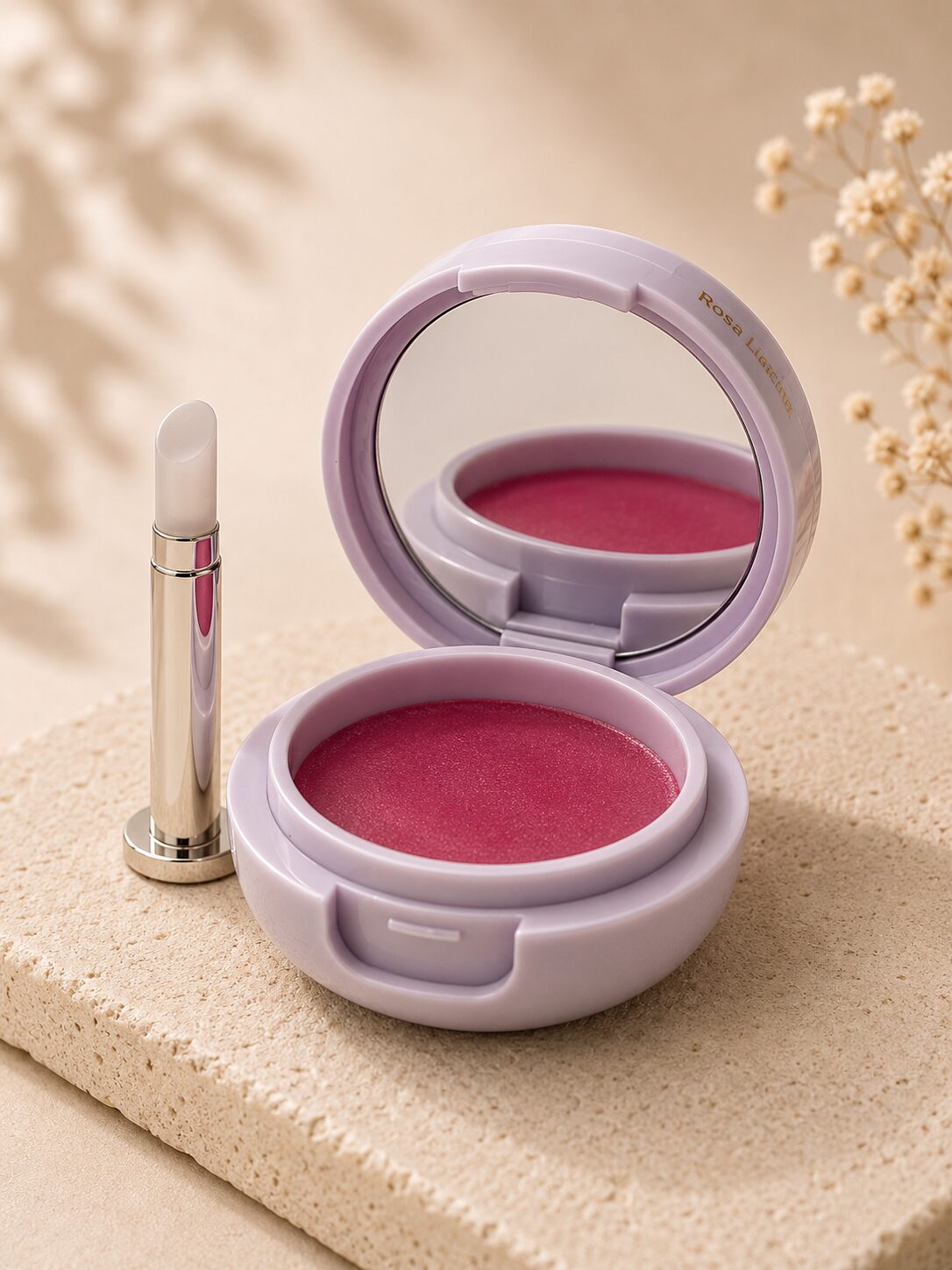 Baume satiné en pot -  Rose Bonbon - Soin à lèvres teinté