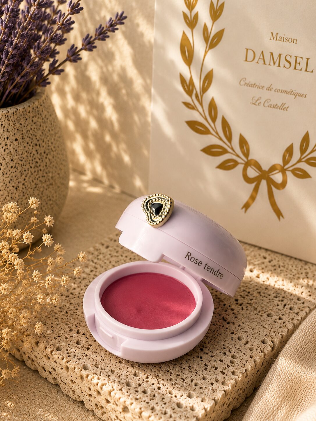 Baume satiné en pot - Rose Tendre - Soin à lèvres teinté
