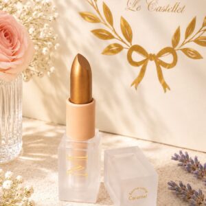 Baume satiné en stick - Caramel - Soin à lèvres teinté
