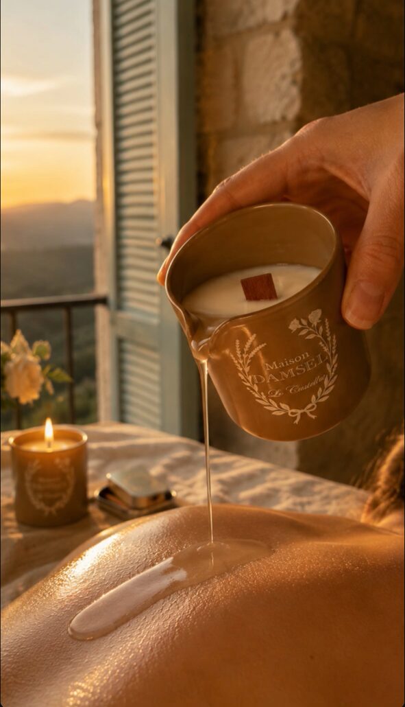 Bougie de massage parfum cacao