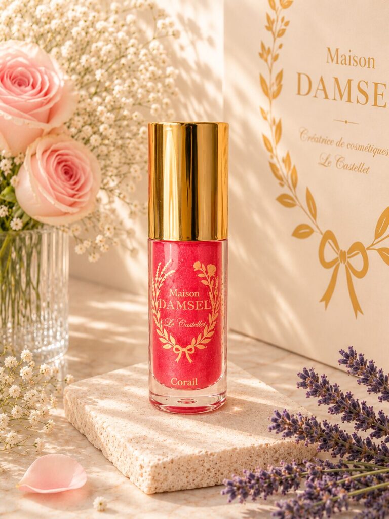 Gloss à lèvres teinte corail